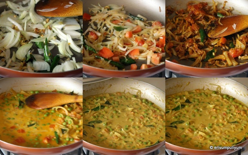 Erivum Puliyum Nadan Green Peas Curry Pacha Pattani Curry Kerala