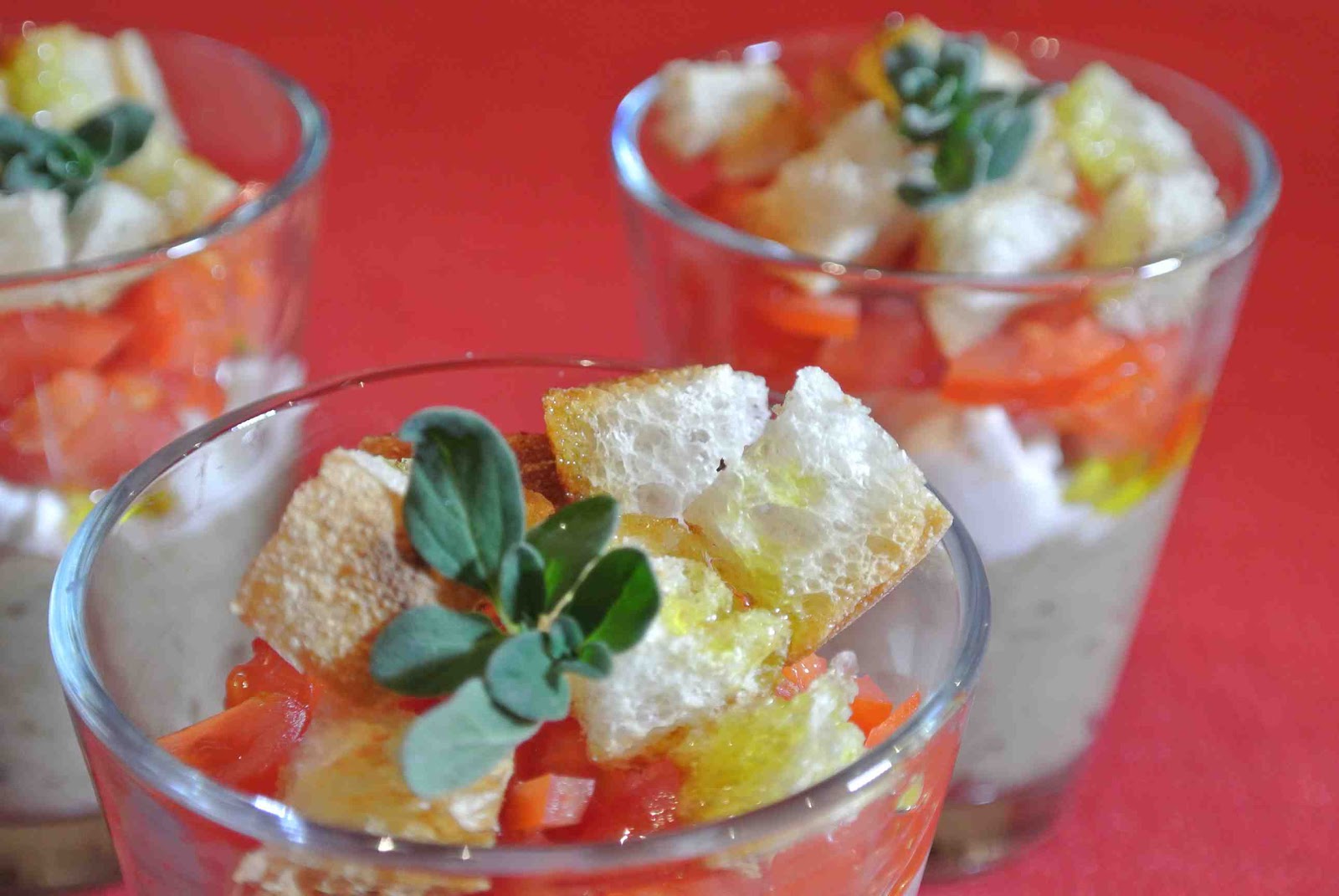 Soul and Kitchen Bicchierini con mousse di melanzane, mozzarella di