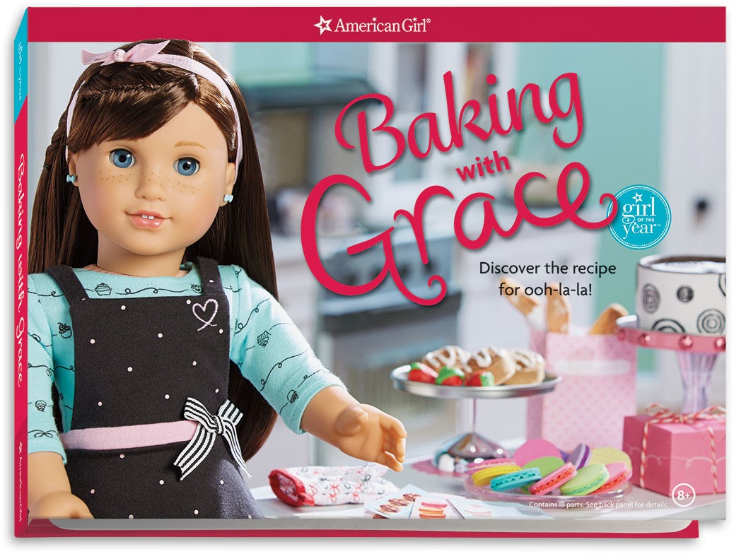 American Girl Cuties Baking with Grace New Book Kit for Grace