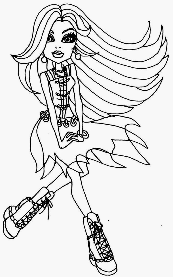 Coloring Pages: Monster High Coloring Pages Free and Printable