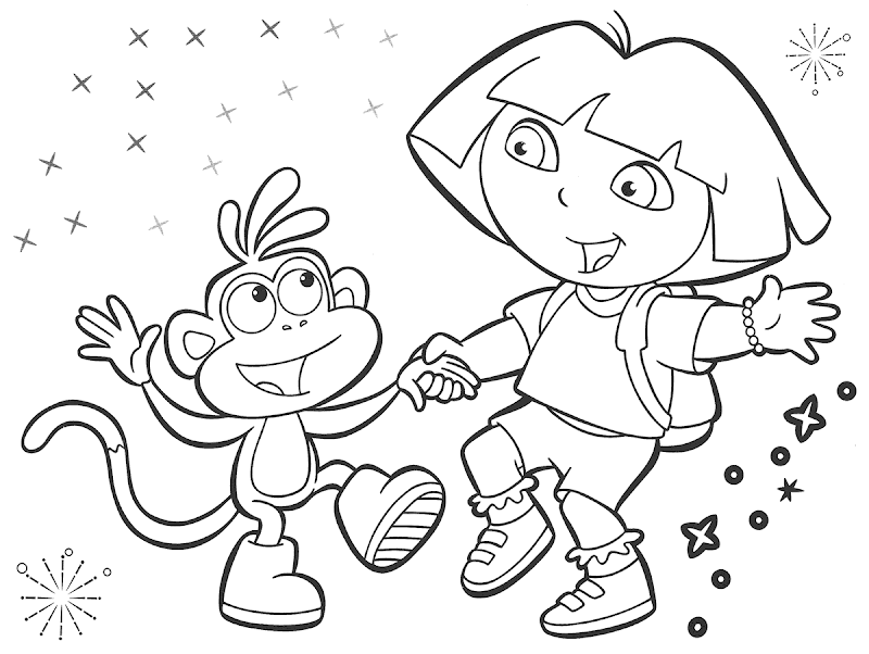 dora the explorer coloring pages dora the explorer coloring pages title=
