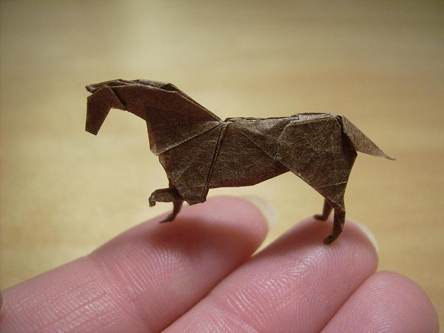 Worlds smallest origami Worlds smallest origami photos