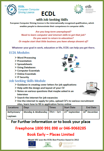 ecdl coursework List of 5 ecdl courses in limerick listed on nightcoursescom find information on 5 courses in ecdl, part-time evening classes near you in nightcoursescom's course. ecdl coursework List of 5 ecdl courses in limerick listed on nightcoursescom find information on 5 courses in ecdl, part-time evening classes near you in nightcoursescom's course.