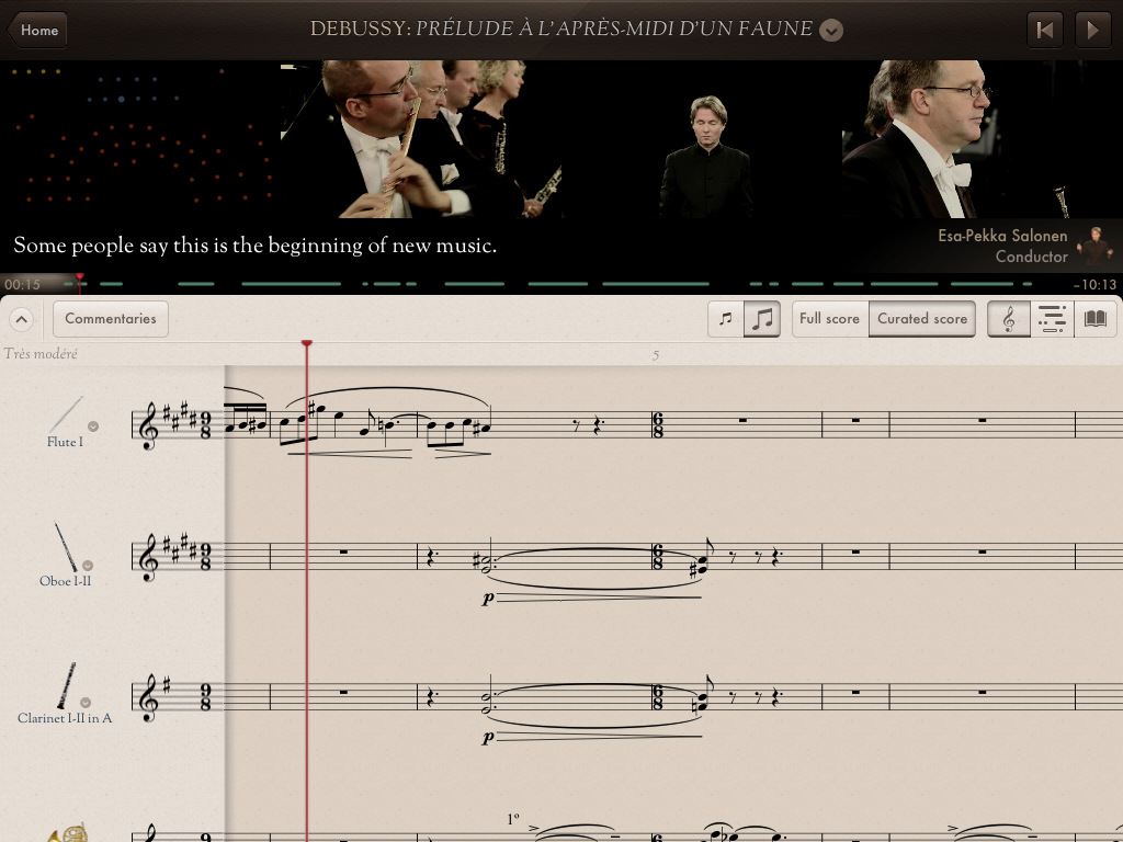 Music of the Spheres The Orchestra App on iPad