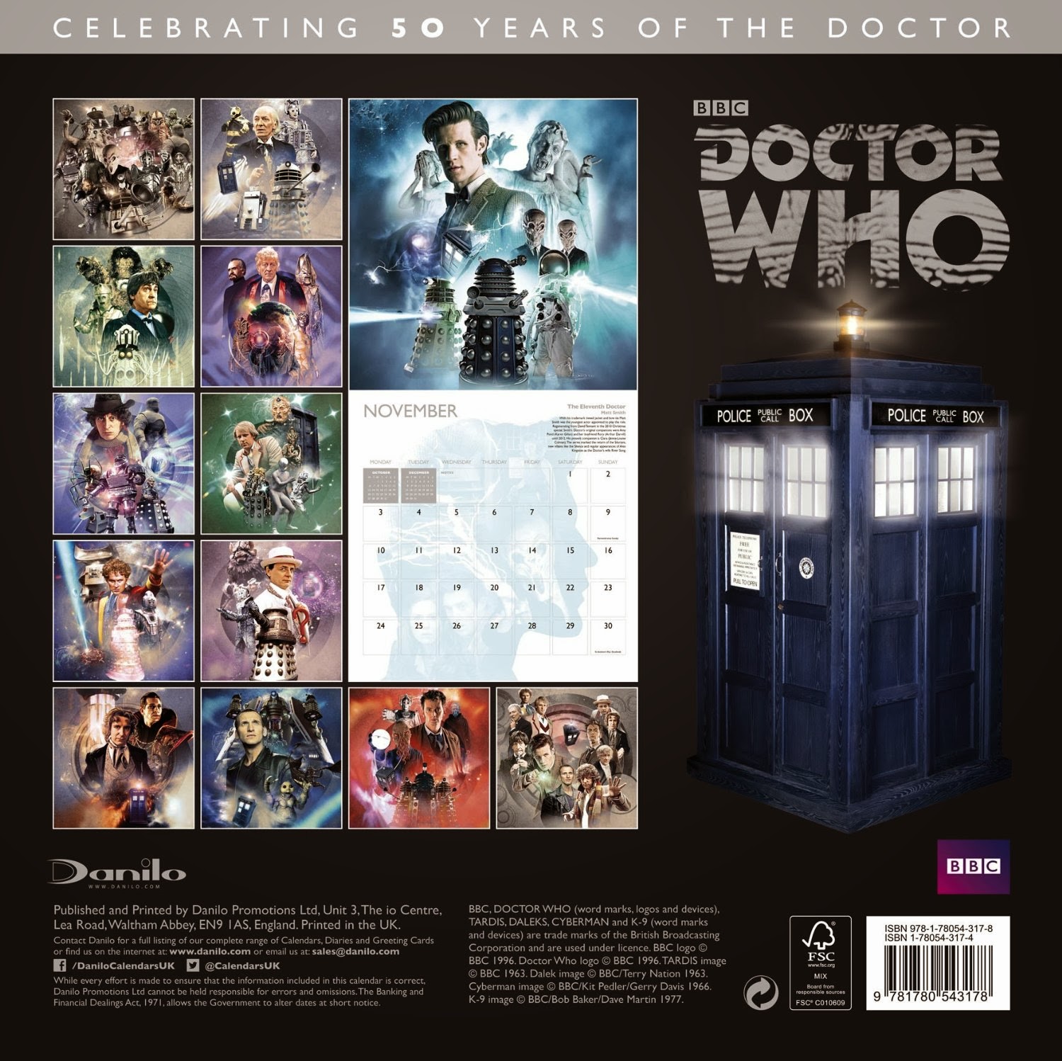 Howeswho 2014 Danilo Doctor Who Calendars