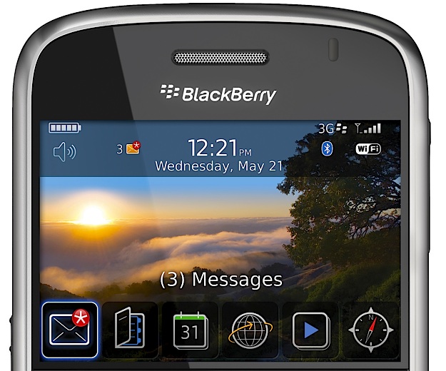 Blackberry mobile screen