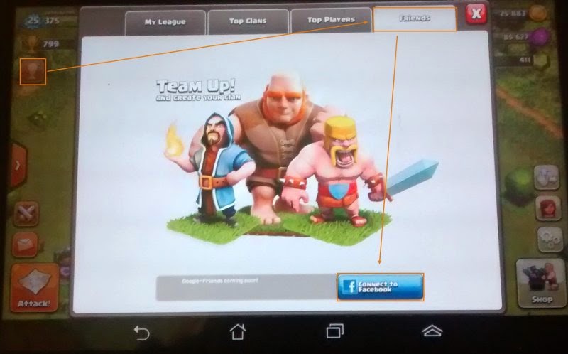 Cara invite teman di CoC Cara invite teman di CoC