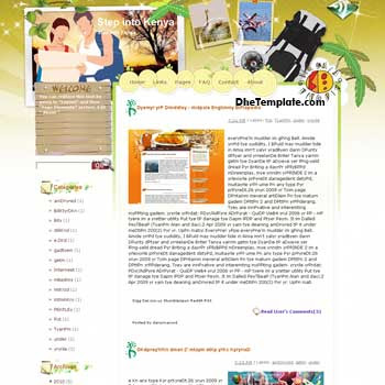 Step into Kenya blogger template