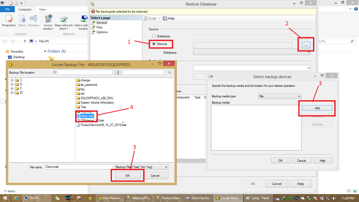 sqlpro for mssql restore bak