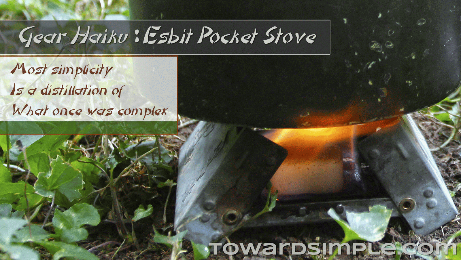 Esbit Pocket Stove Haiku Haiku to Esbit Pocket Stove for backpacking