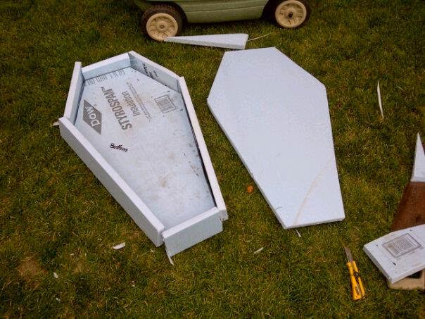halloween haunt 2014 how to build a coffin prop