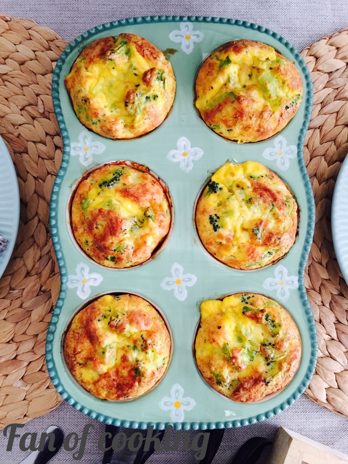 Fan of cooking Wytrawne muffinki jajeczne z brokułami