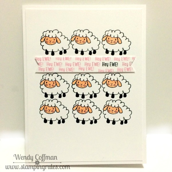 Stamping Rules! Day 234 Hey Ewe Card