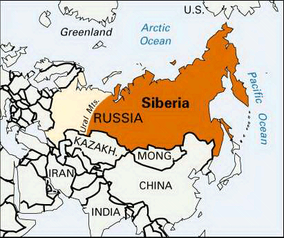 Siberia Map World