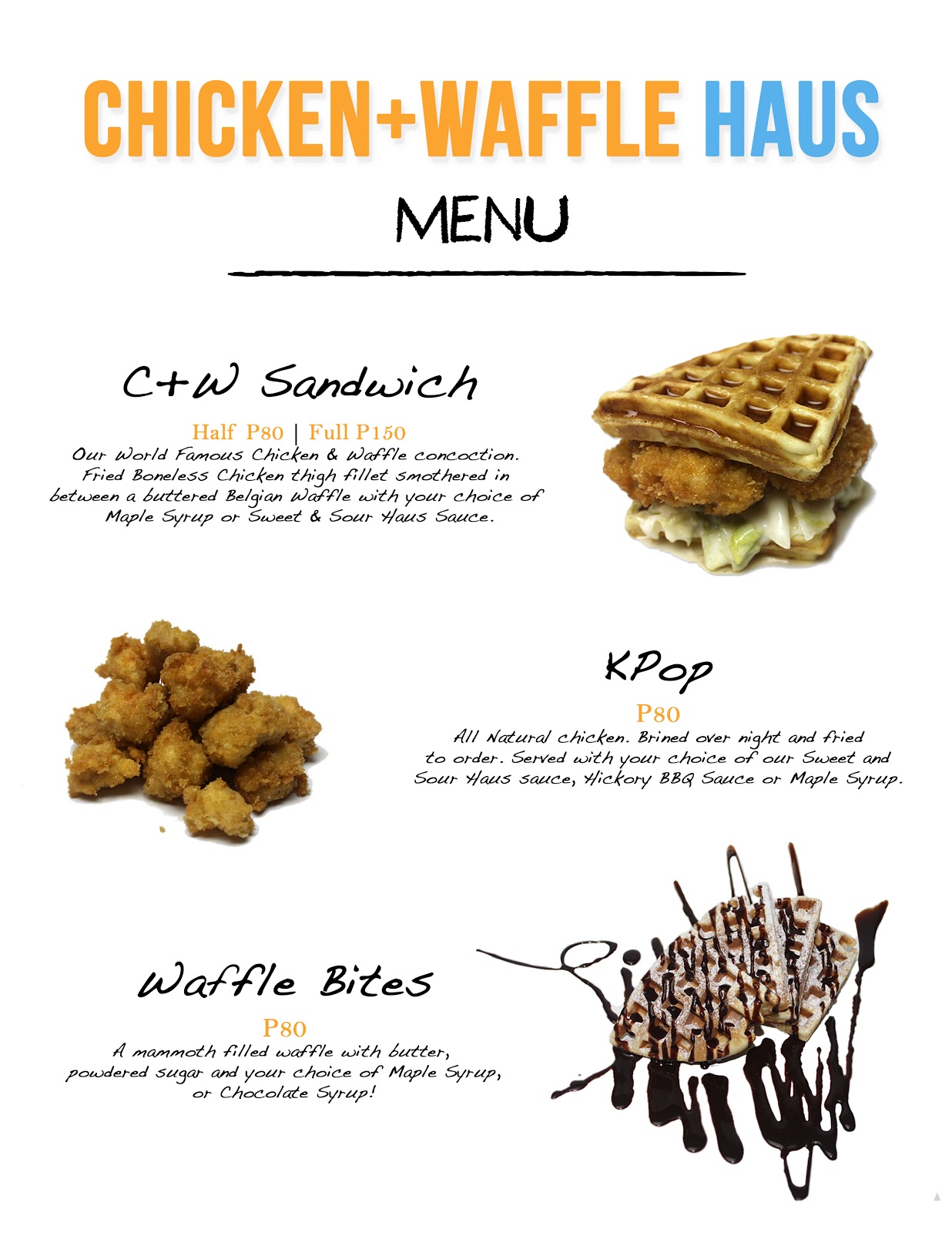 Chicken Waffle Haus Opens At Cucina Andare Wazzup Pilipinas News