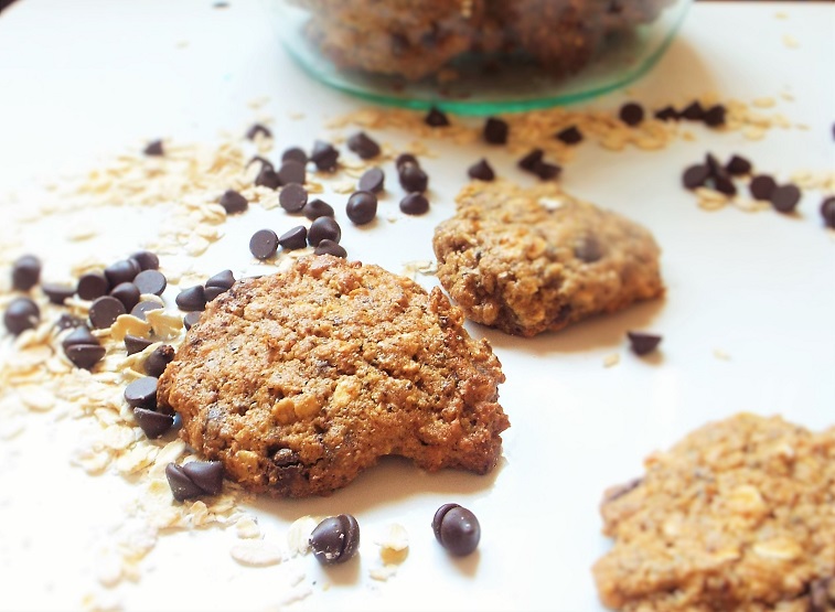 COOKIES con CHIPS DE CHOCOLATE, CHÍA Y AVENA (sin manteca