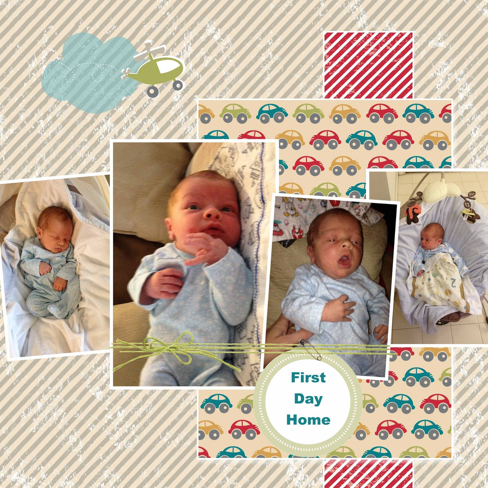 Stampin For Me Another Scrapbook Page for Baby Book