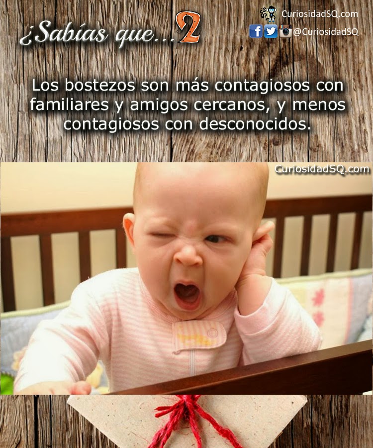 Curiosidad XD Los bostezos son más contagiosos con familiares y amigos