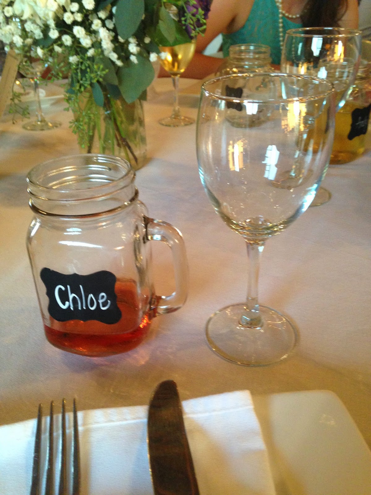 mason jar wedding favor with chalkboard paint name mason jar wedding favor with chalkboard paint name