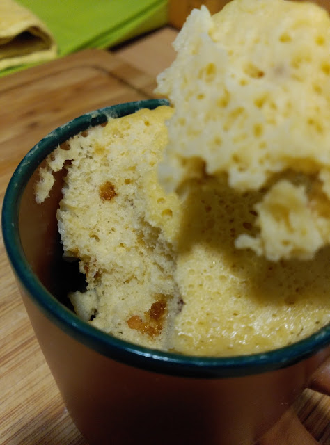 Mug Cake De Chocolate Blanco Y Almendra Crocanti
