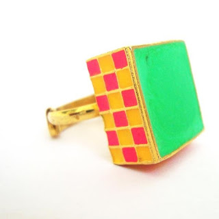 Jali Collection Ring Aditi bhatt accessories, statement ring, enamel jewelry