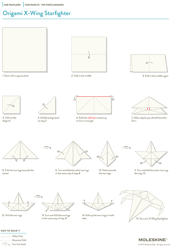 x wing origami Star wars origami, Origami stars, X wing fighter
