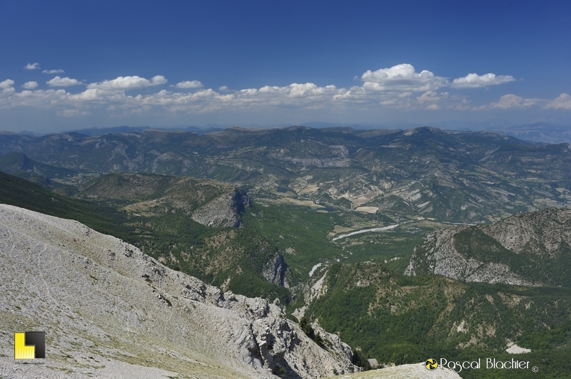 nombreux sentiers d'animaux sur les pentes de la montagne de Lure photo pascal blachier