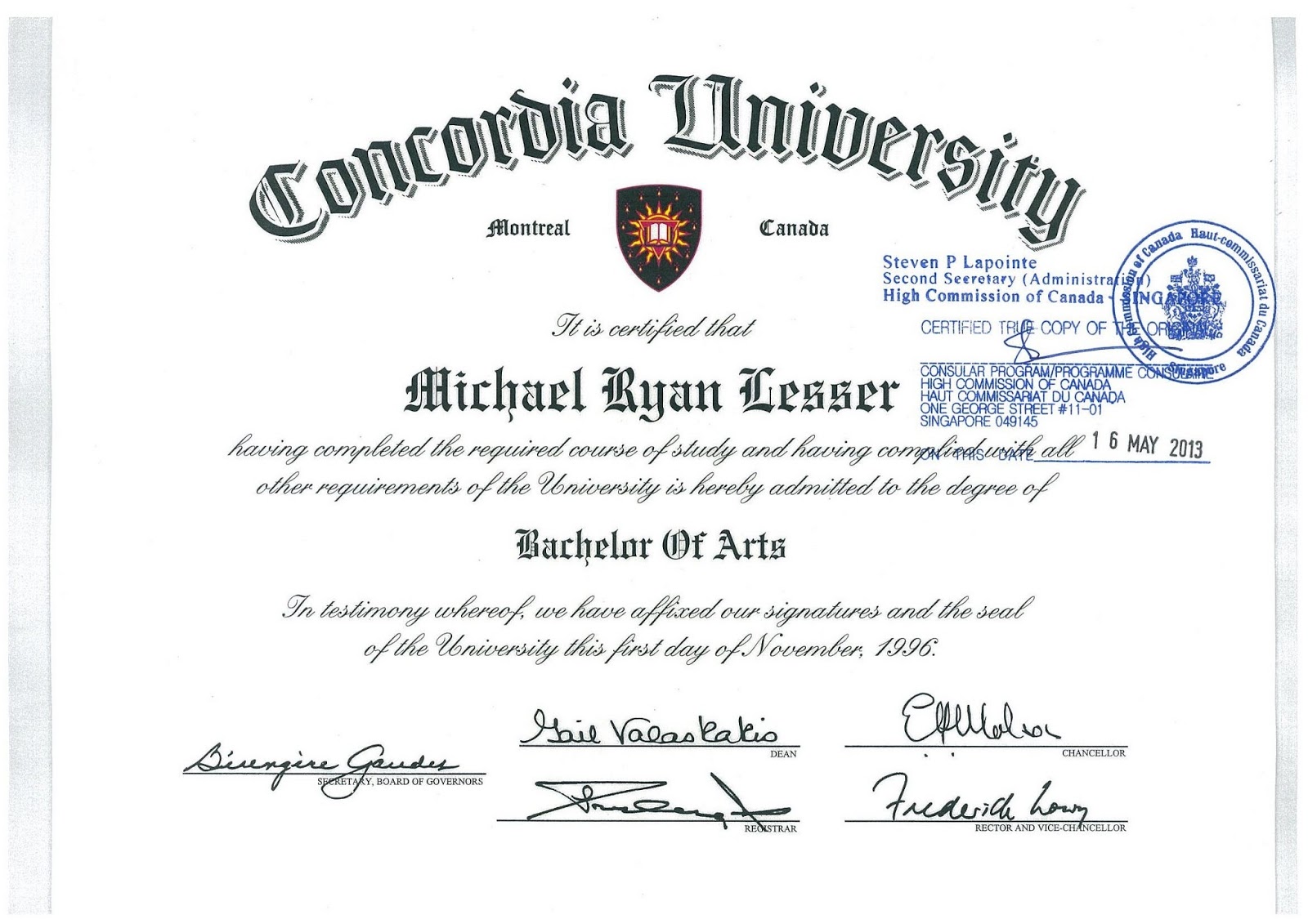 Bachelor of history resume