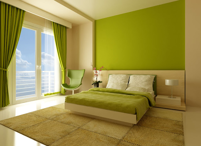 couleurs peinture pour chambre vert