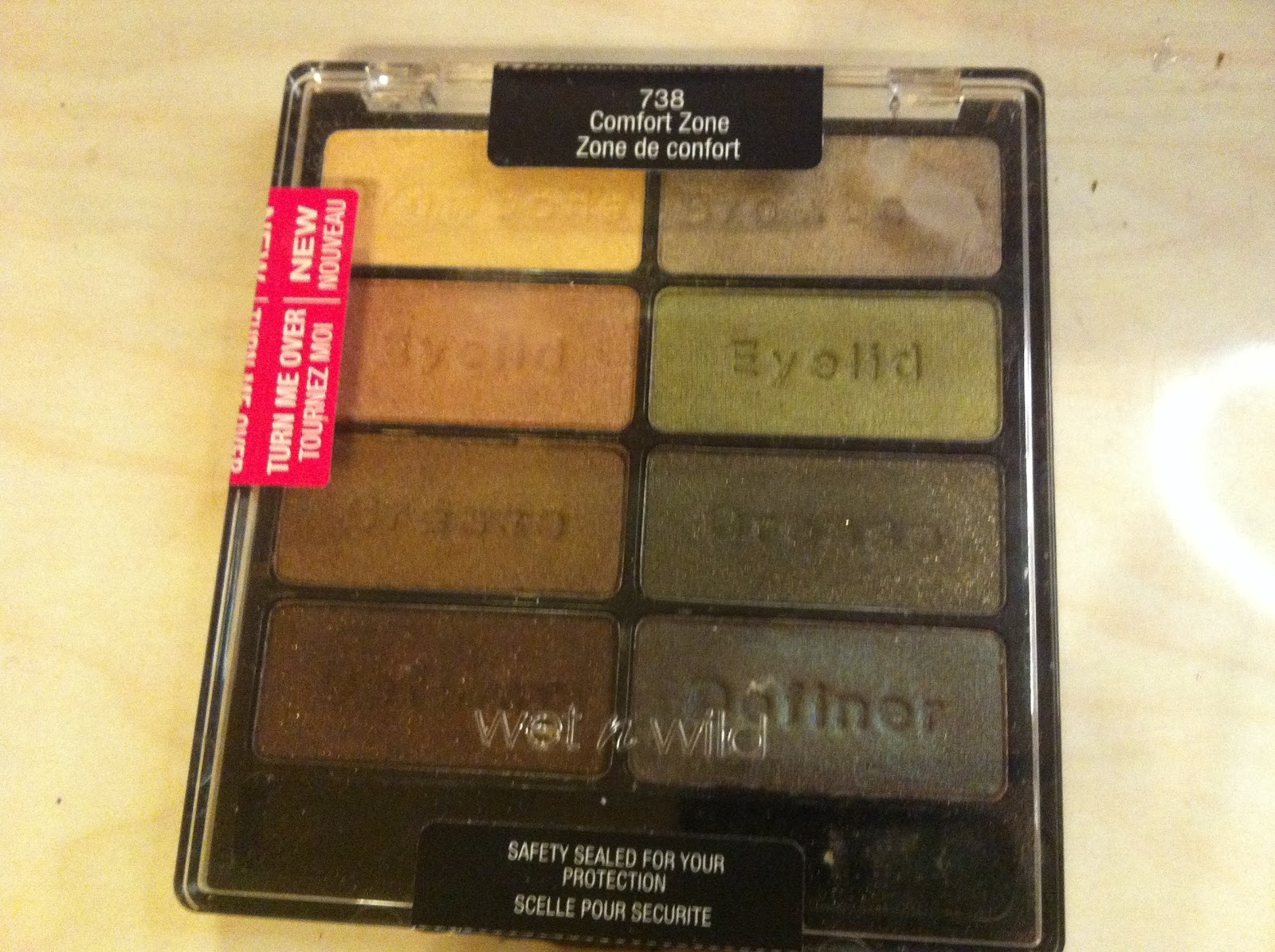 Cutiegingerbread WetnWild Comfort Zone Eyeshadow Palette Review and