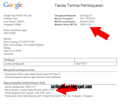 Cara Mudah Mengambil Penghasilan Adsense Western Union Terbaru Cara Mudah Mengambil Penghasilan Adsense Western Union Terbaru