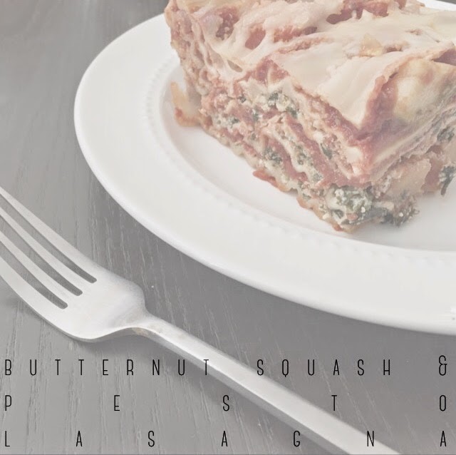butternut squash & pesto lasagna