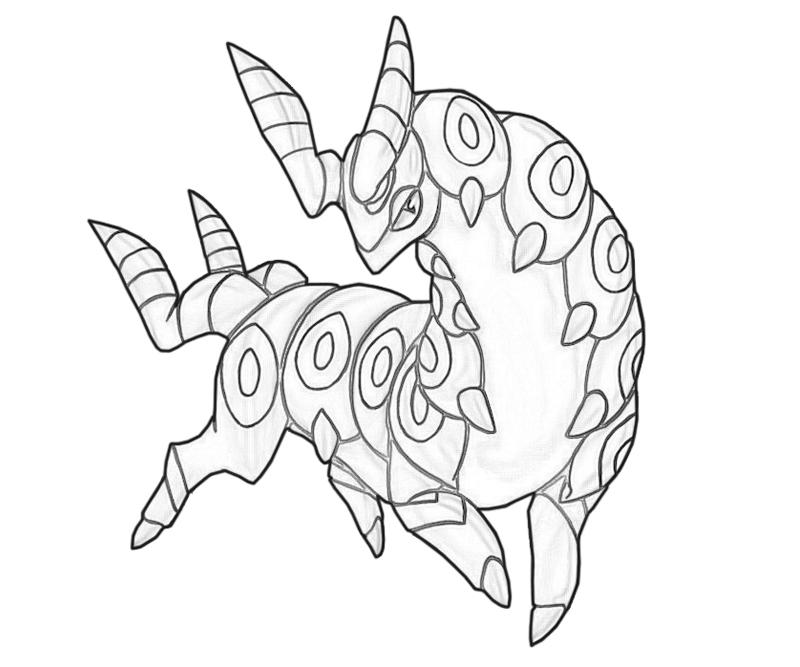Scolipede Character Coloring Pages scolipede-character-coloring-pages