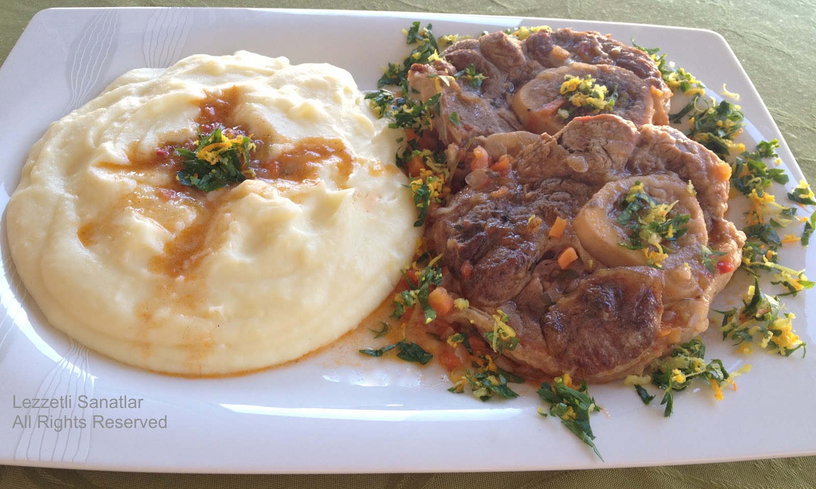 Lezzetli Sanatlar OSSO BUCO İTALYAN ET YEMEĞİ