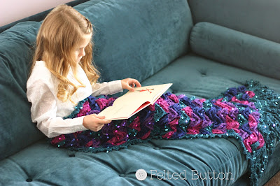 Mermaid Me Blanket -- Crochet Pattern