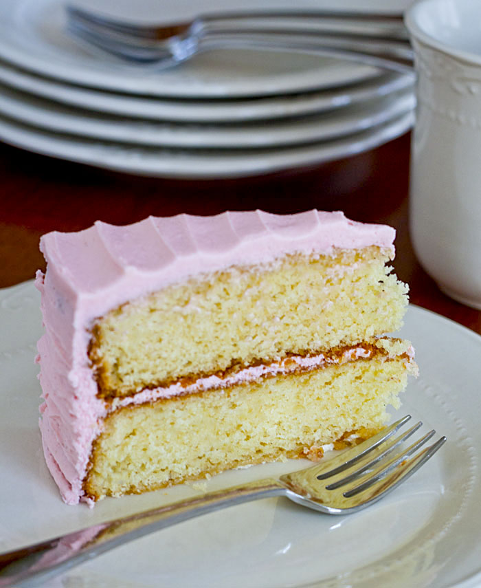 Lemon Drop Vanilla Bean Cake with Vanilla Buttercream Frosting