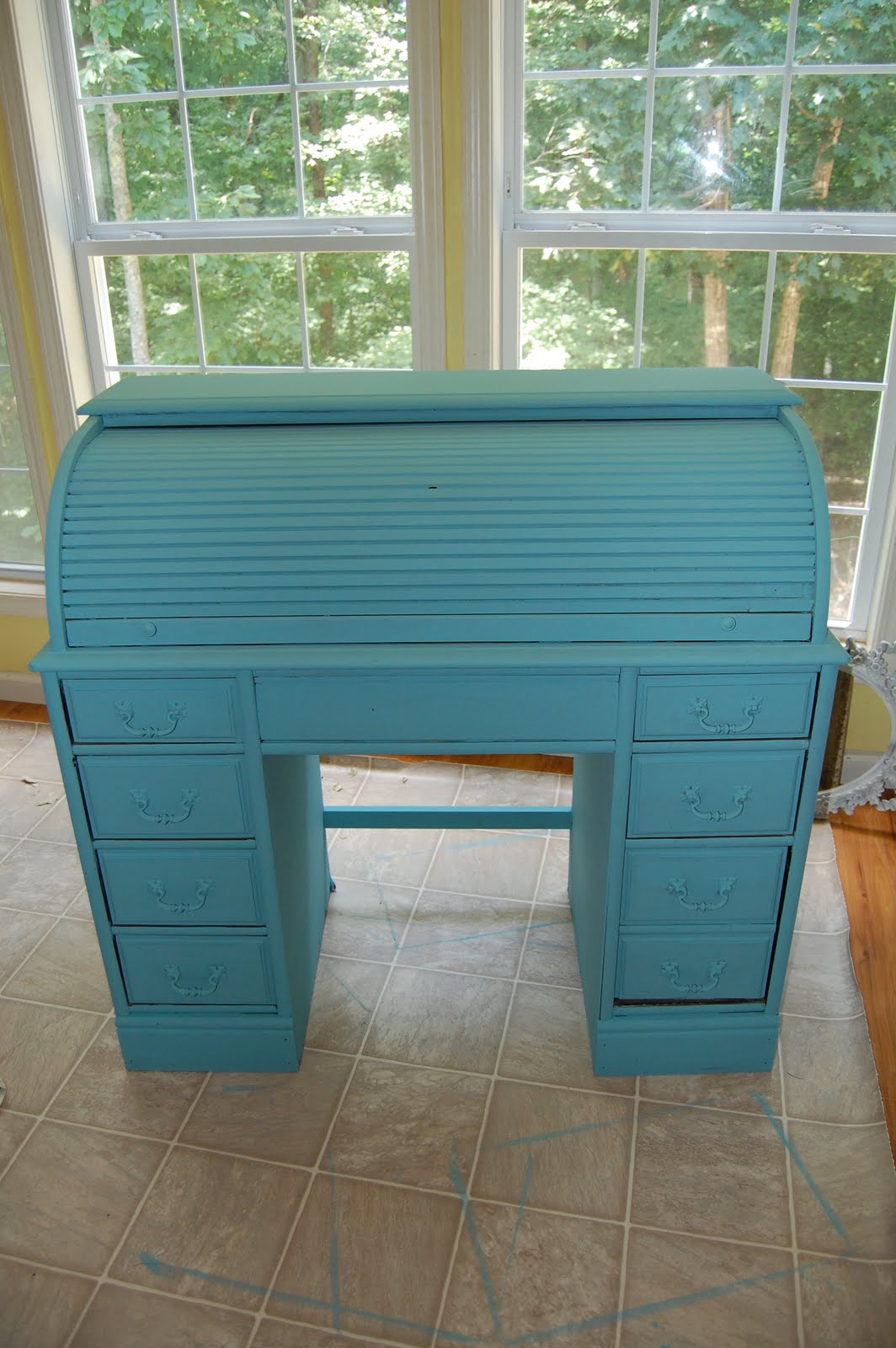 The Cottage Decorator Look at My Rolltop Desk Painted in Provence!