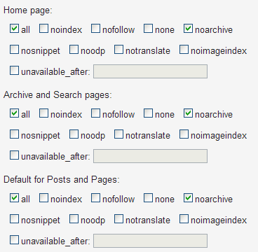 Image of Custom robots header tags Blogger