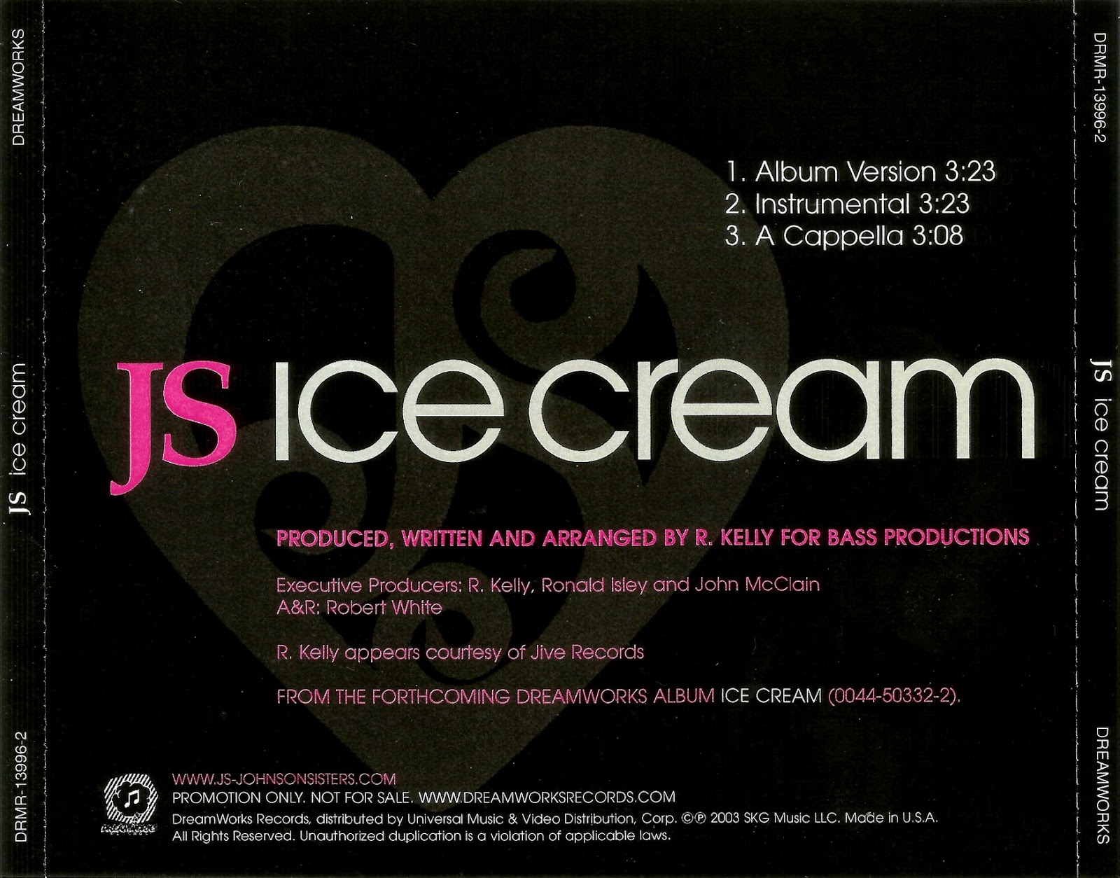 THE CRACK FACTORY JSIce_Cream(Promo_CDS)2003Y2H_INT