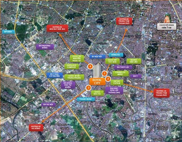 Royal+City Map Chung cư Royal City Phân phối trực tiếp từ nhà đâu tư