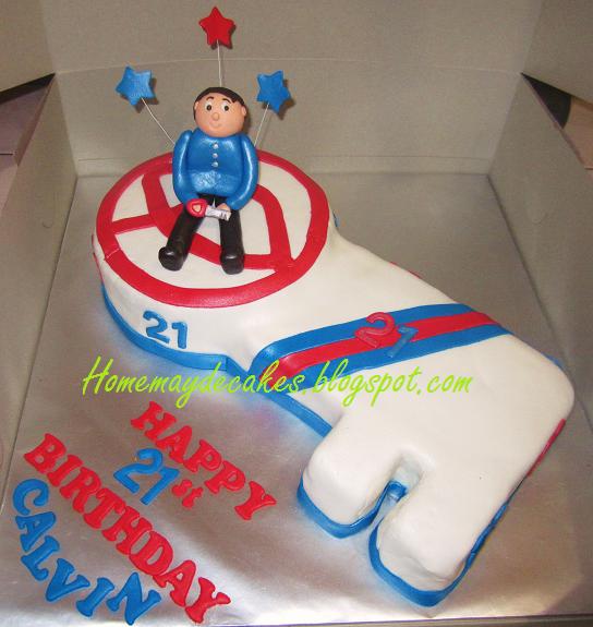 Home May de Cakes: The Making: 21st birthday Key Cake