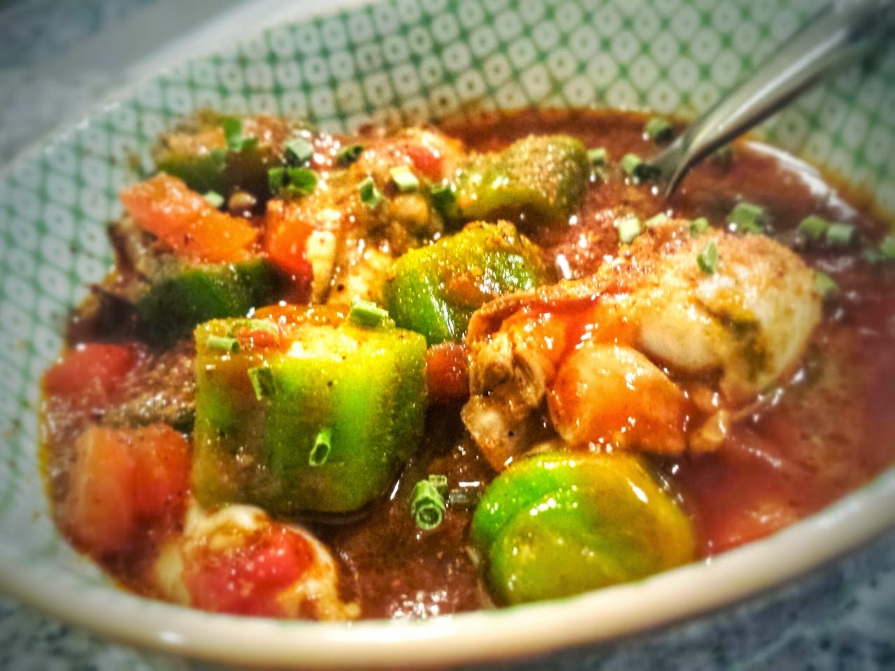 Red Kitchen Recipes Oyster and Okra Etouffee