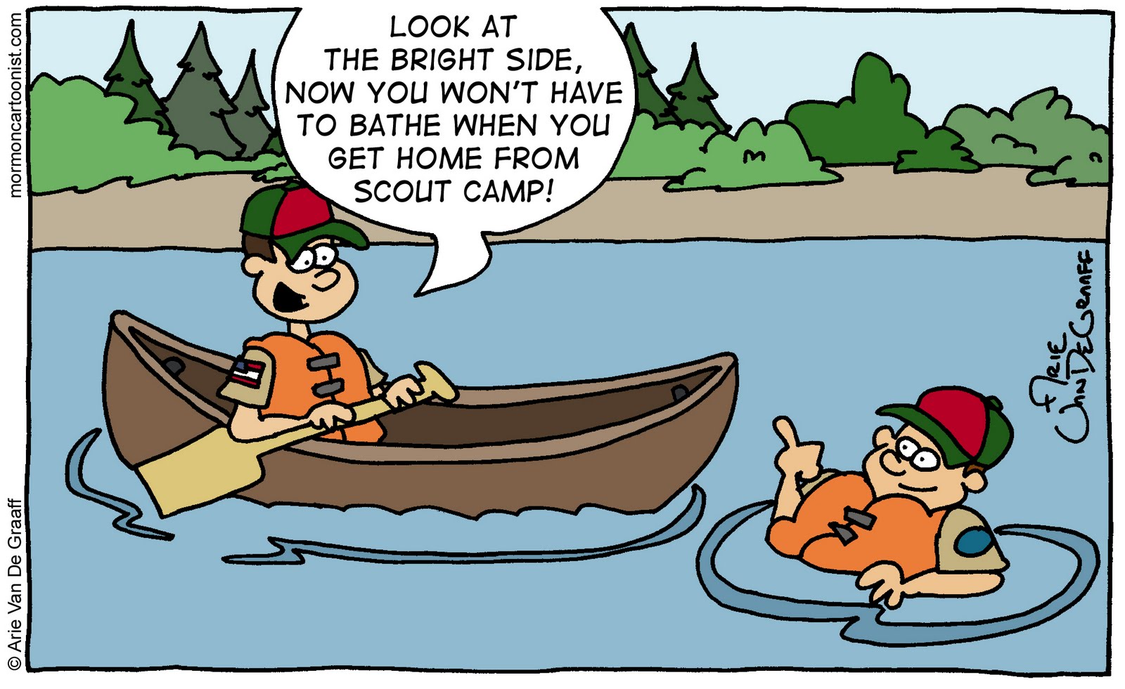 Ward Cartoonist A Scout is Clean