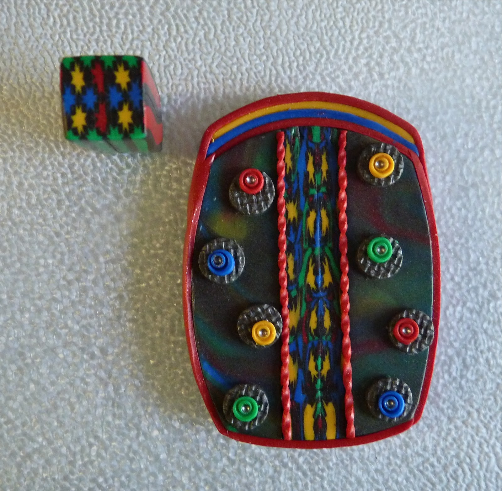 Knightwork Playing with Clay Polymer Clay Quilt Block Cane & Border Canes