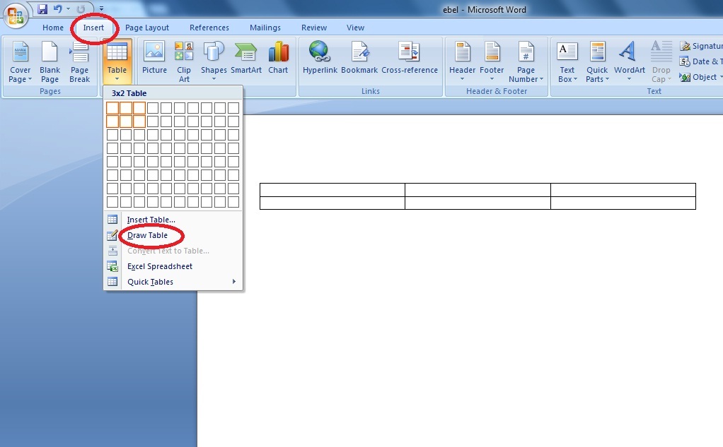 Cara Membuat Tabel di MS Word Panduan Belajar Ms Office