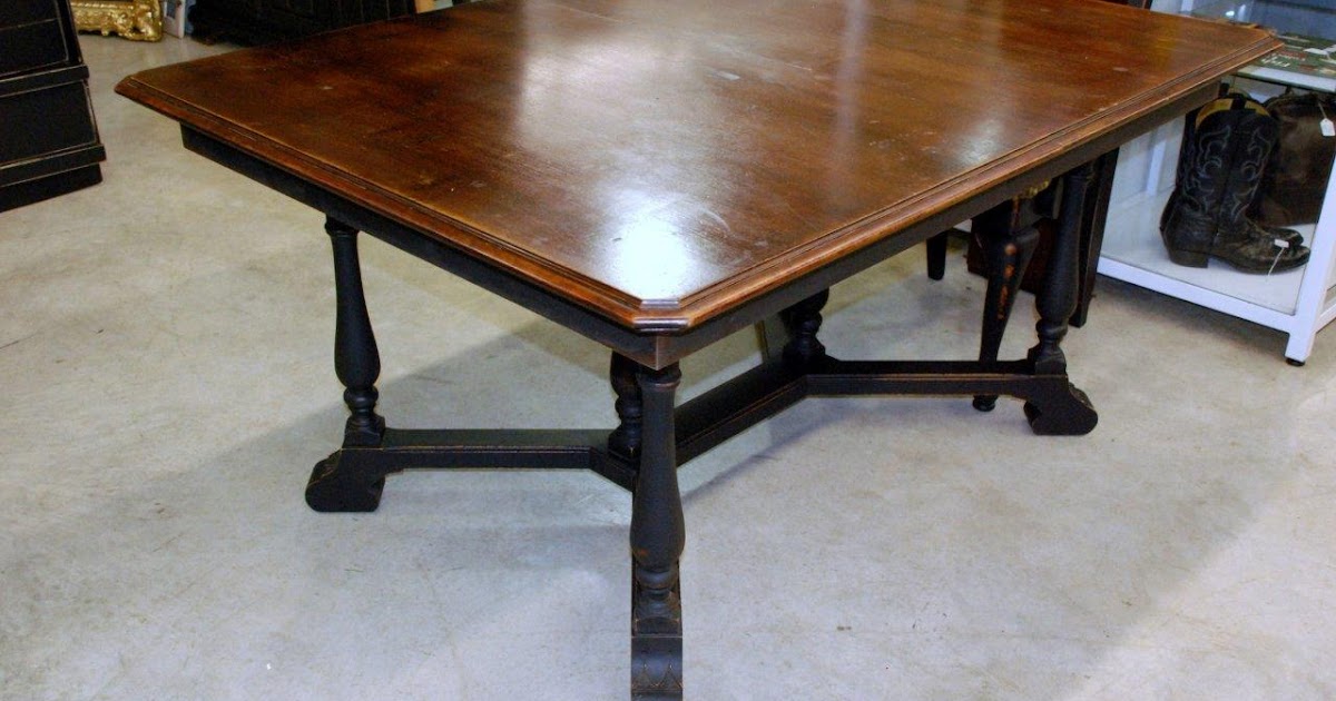WaterHouse Market Antique Black Dining Table sold