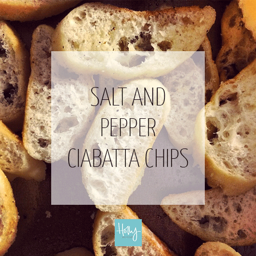 Salt and Pepper Ciabatta Chips