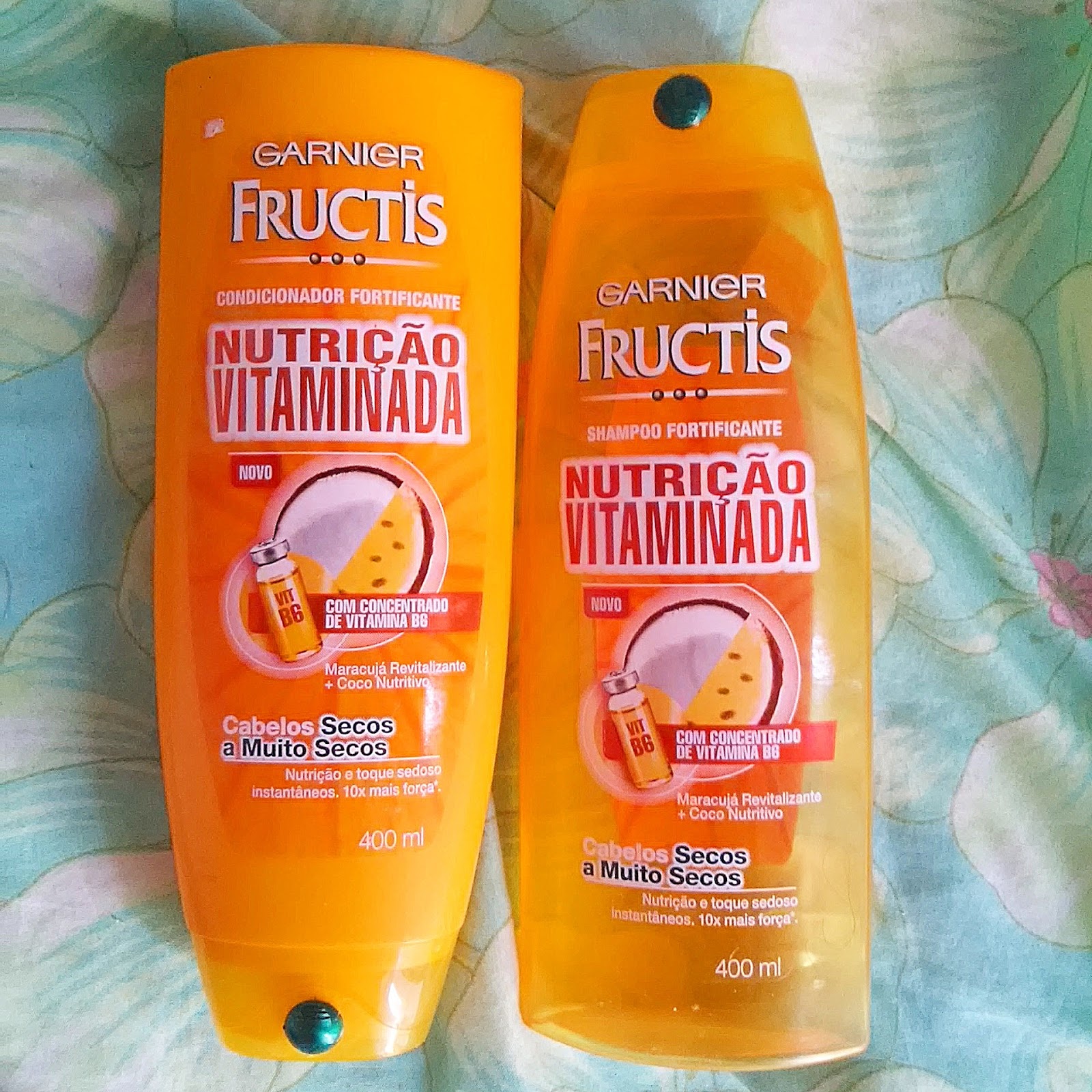 Resenha Shampoo e Condicionador Nutrição Vitaminada Garnier Fases
