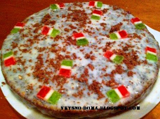 Маковый тортик со сметанным кремом