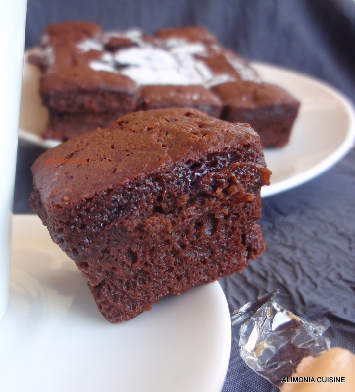 Entra en mi Cocina Minis Brownies nuecescaramelos a la flor de sal
